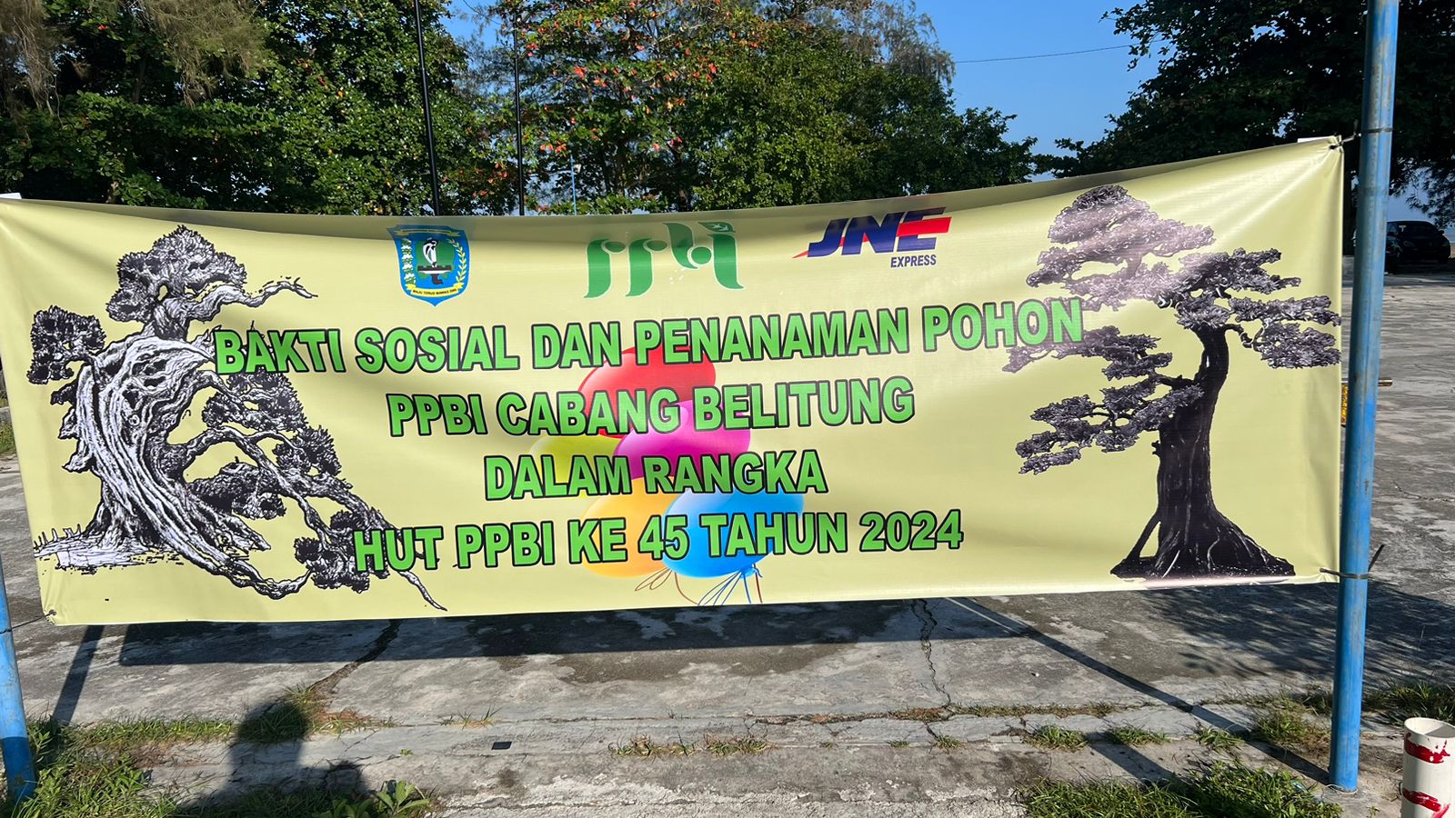 Bakti Sosial Dan Penanaman Pohon  PPBI Cabang Belitung 2024 