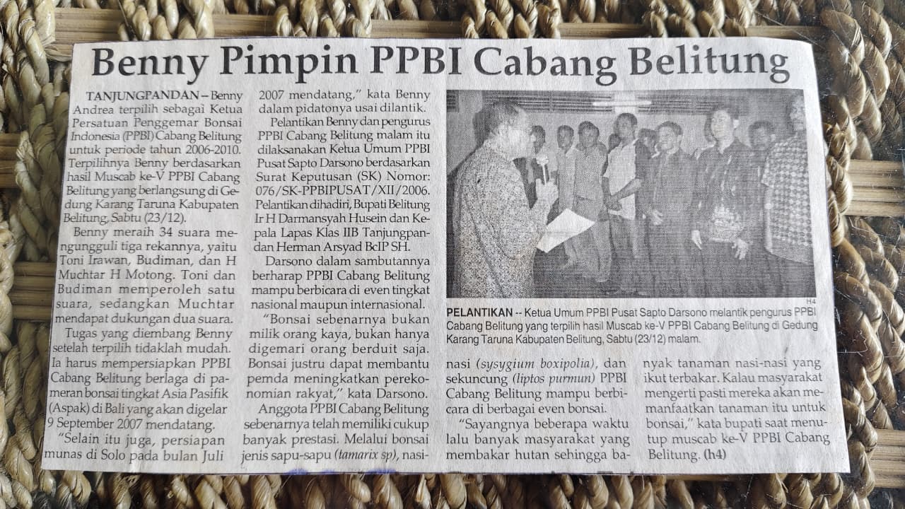 Muscap Ke V Terpilihnya Bpk Benny andrea 